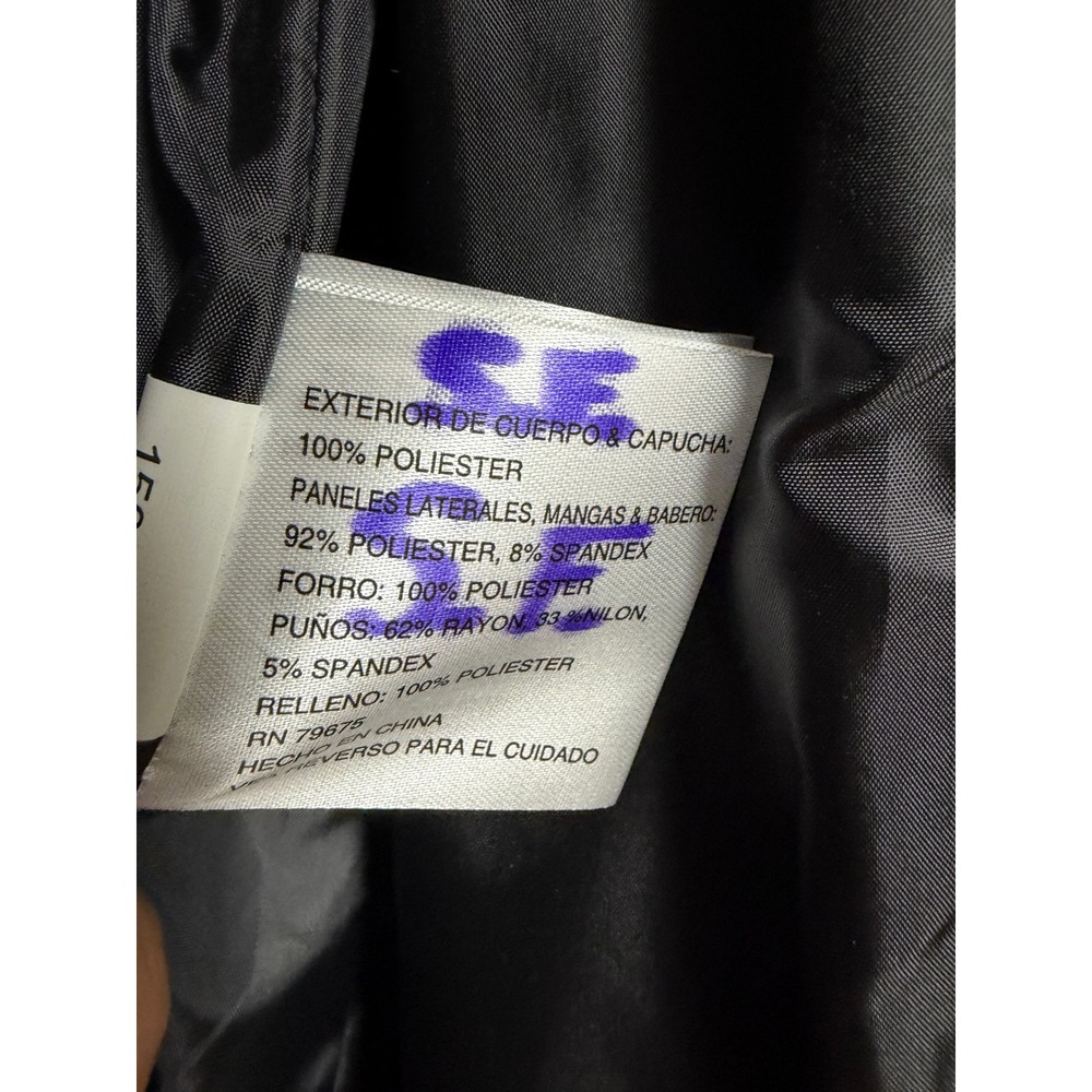 Michael Kors Black Puffer Belted Hooded Winter Jacket Women Size S - Picture 4 of 9